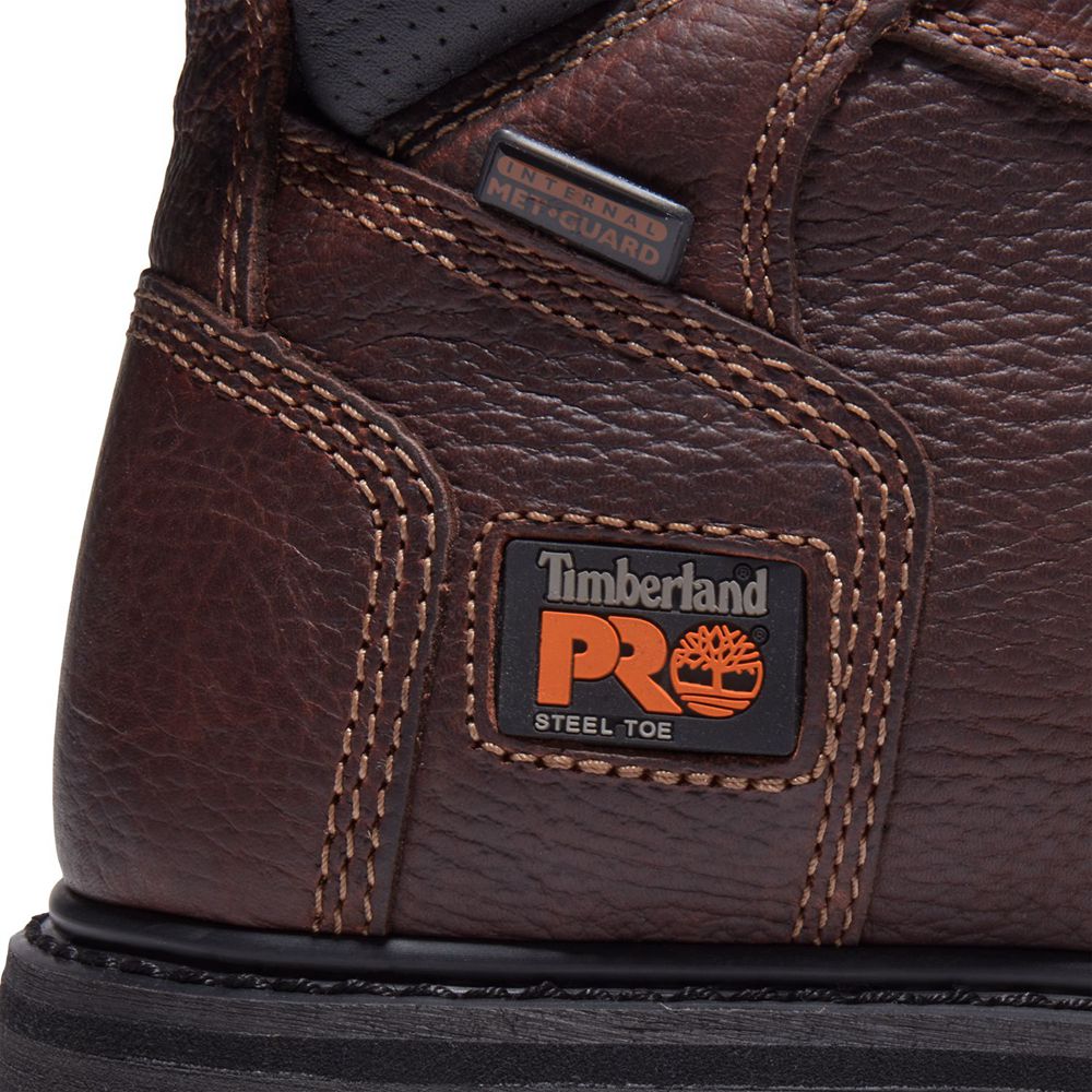 Timberland Μποτακια Εργασίας Ανδρικα Μπορντο - Pro® Flexshield Met Guard 6\" Steel Toe - Greece 05973